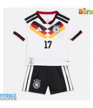 Billiga Tyskland Florian Wirtz #17 Hemmatröja Barn VM 2026 Kortärmad (+ Korta byxor)